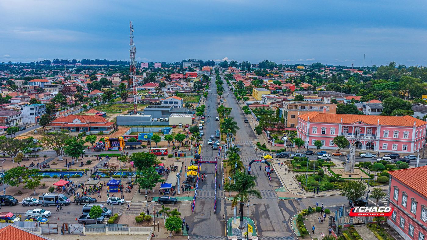 Vista aérea da cidade do Cuito, província do Bié, onde se disputou o prólogo