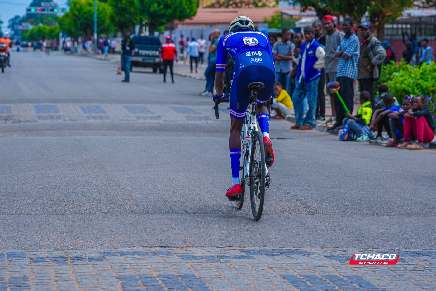 Atleta da selecção de Cabo Verde em contra-relógio, no percurso do prólogo