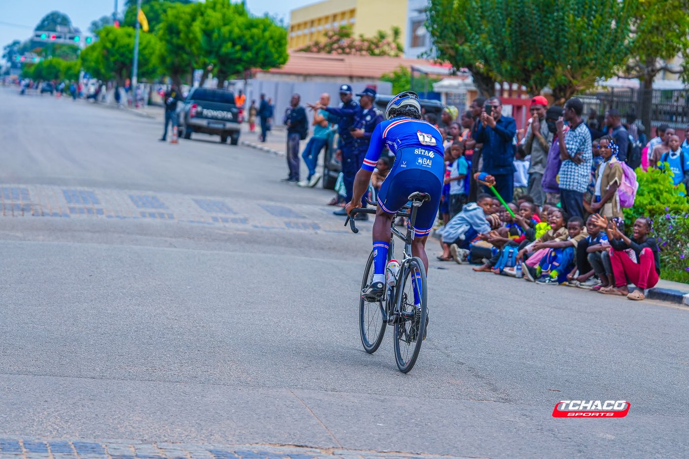 Atleta da selecção de Cabo Verde no troço final do prólogo