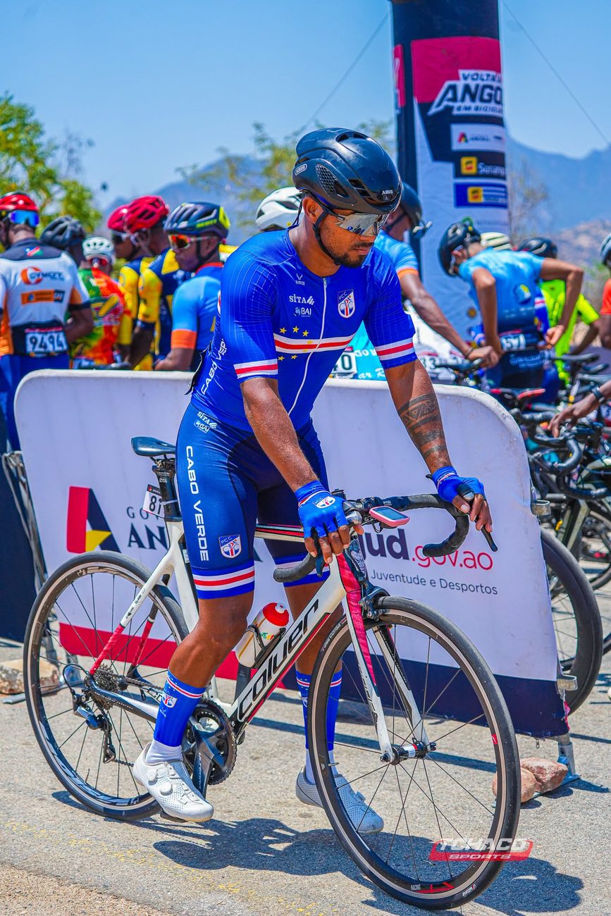 Atletas da Selecção de Cabo Verde durante a Volta a Angola